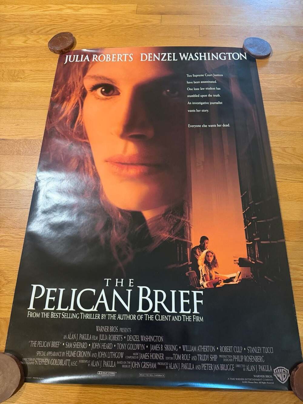 The Pelican Brief 1993 Original One-Sheet Movie Poster (27x40)